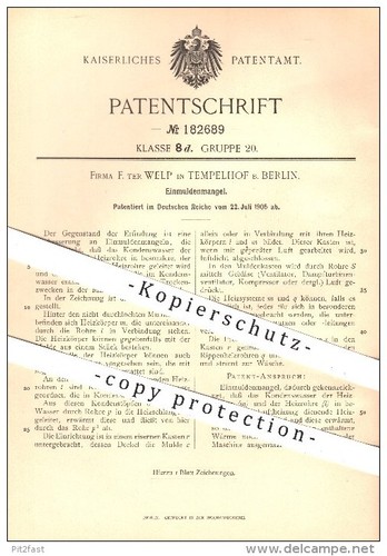 Original patent ter welp - patent,