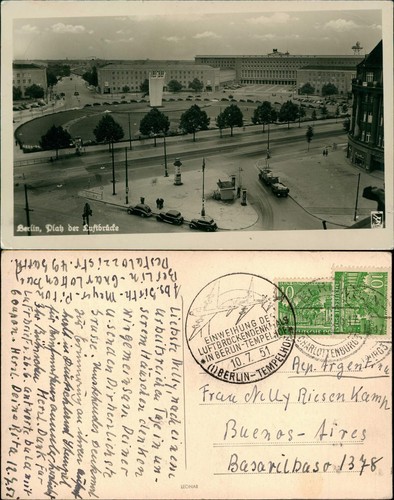 Ansichtskarte tempelhof berlin - ansichtskarte, tempelhof-berlin