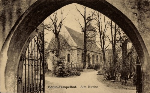 Berlin tempelhof an der - ak,