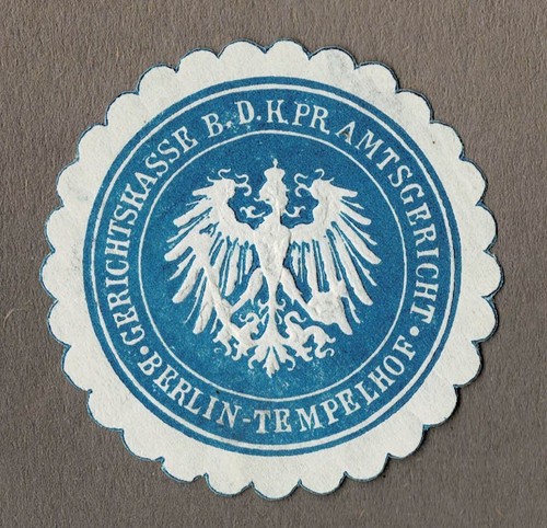Siegelmarke preußen - siegelmarke,