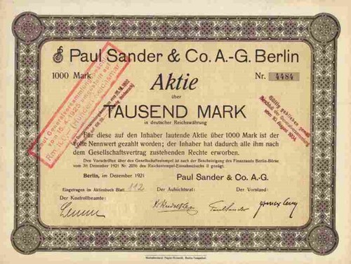Paul sander dez 1921 - sander, dez.