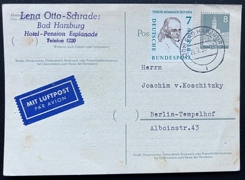 Berlin ganzsache p 35 i - ,,