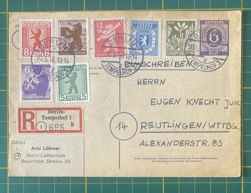 Ganzsache einschreiben berlin - einschreiben,