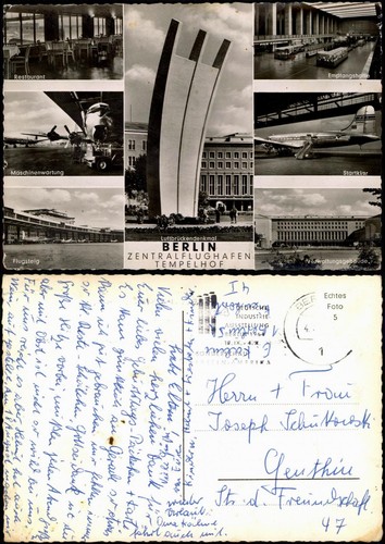 Ansichtskarte tempelhof berlin - ansichtskarte, tempelhof-berlin